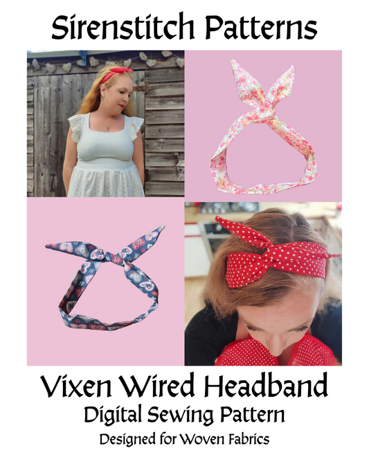 Vixen Wired Headband Sewing Pattern