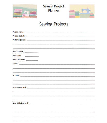 Sewing Project Planner